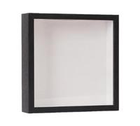 LDDIFHWW Boîte D'archives de et D'aventure, Vitrine de Table et D'affichage Mural à Suspendre avec Fente sur Le Dessus pour Les Souvenirs Ph, 20 Cm X 20 Cm X 4.5