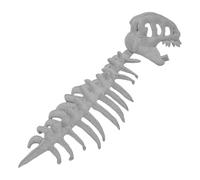 LDDIFHWW Costume Squelette Dinosaure Tenue Crâne Dinosaure Accessoires Ossements Effet Visuel Réaliste Tissu Coton Souple pour Fête D'Anniversaire Carnaval Évé, Gris 80 Cm