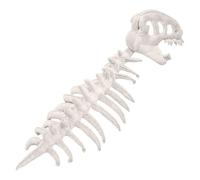 LDDIFHWW Costume Squelette Dinosaure Tenue Crâne Dinosaure Accessoires Ossements Effet Visuel Réaliste Tissu Coton Souple pour Fête D'Anniversaire Carnaval Évé, Blanc 120 Cm
