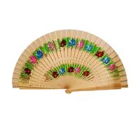 LDDIFHWW Éventail Pliant Espagnol Créatif En Bois Accessoire Main Tissu Décoratif Portable pour Femme Adapté à Performance Danse Soirée Maison, Bois