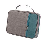 LDDIFHWW Housse Bible Pochette Sac à Livre Polyester Poche Zippée Poignée Transport Rangement Portable Sac Anti-poussière Adaptée Aux Hommes Prière Réunions Re, Vert
