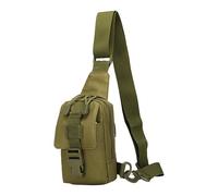 LDDIFHWW Pack Sac Poitrine Bandoulière Fanny Pack Oxford Durabilité Compartiments Variés Adapté Aux Sorties Sportives Running Randonnée Pêche Loisirs Hom, Vert