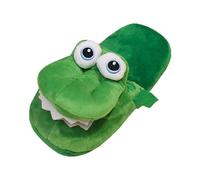LDDIFHWW Pantoufles Crocodile, Antidérapantes et Confortables, En Peluche avec Ouverture Mobile, Idéales pour L'automne et L'hiver, 40 à 43