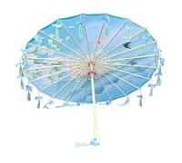 LDDIFHWW Parapluie Chinois en Soie avec Structure Bois Orientale Danse Ancienne Parapluie Imitation Papier Huilé Imprimé Design Pétale Raffiné Adapté, Style K