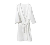 LDDIFHWW Peignoir Jetable Dame Pyjama Ample Robe Portable Vêtement Doux Respirant Conception Réglable avec Ceinture Adaptée à Découverte