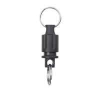 LDDIFHWW Porte-clés Titane Alliage Détachable Rotation 360 Degrés Accessoire Attaches pour Clés Rapide Démontage Porte-clés Carabine Convenable pour Voiture Ma, Noir