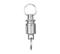 LDDIFHWW Porte-clés Titane Alliage Détachable Rotation 360 Degrés Accessoire Attaches pour Clés Rapide Démontage Porte-clés Carabine Convenable pour Voiture Ma, Gris