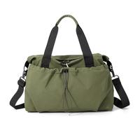 LDDIFHWW Sac de Duffel Sac à Main Sac de Sport Sac Bandoulière Léger en Oxford et Polyester Corps Rectangulaire Extensible pour l'espace par Cordon Adapté aux, Array, Vert