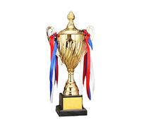 LDDIFHWW Trophée avec Métal, Coupe, Décorations de Récompense, Grand Trophée pour Match de Championnat de Football, Compétition, 35CM