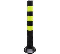 LDDPYMXS Bornes de Circulation, Bornes de Circulation, Bornes de Signalisation Cônes de Sécurité Avec Bande Réfléchissante/Black-76Cm