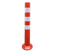 LDDPYMXS Bornes de Circulation, Bornes de Circulation, Bornes de Signalisation Cônes de Sécurité Avec Bande Réfléchissante/White-76Cm