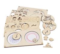 Ldduopp Kit de bricolage en bois à peindre - Planche puzzle pour exercices de dessin - Jeu de formes pour enfants - Pour l'éducation et l'entraînement de la coordination œil-main pour les filles