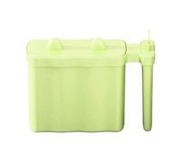 Ldduopp Support pour gobelet à pâtes - Gobelet de cuisine avec couvercle - Bol à pâtes avec couvercle design oreilles de chat - Rangement des fourchettes et poignée - Pour université, dortoir