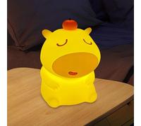 Lddykzy Lampe Capybara, Veilleuse Enfant Rechargeable Usb,Led Bébé Silicone Veilleuse Capybara, Cadeau Pour Bébés, Déco Chambre Lampe Chevet, Veilleu-Se Pour Enfants Tout Petits