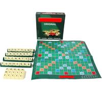 LDDYKZY Planche De Scrable, Scrable Classique, Jeu De Société De Mots Croisés Familial pour Adultes Et Enfants, Version Anglaise, Jeu De Lettres pour 2 à 4 Joueurs, Jouet pour Enfant De 6 Ans Et Plus