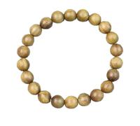 LDGSUPH Bracelet de perles de prière en bois de santal vert naturel | Bijoux réglables de 6 à 20 mm, taille unique, acétate, sans pierre précieuse