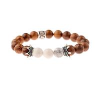 LDGSUPH Bracelet de perles en bois for hommes et femmes, 1 pièce, ethnique tibétain, bouddhiste, Mala, chapelet Yoga(Style 1)