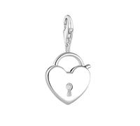 LDGSUPH Breloque en Argent Sterling 925, Pendentif Cadenas en Forme De Cœur, Cadeau Romantique for La Saint-Valentin for Femmes Et Filles