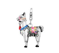 LDGSUPH Breloque Lama Décorée De Couleurs Vives, Pendentif Pendant en Argent Sterling 925, Compatible avec Bracelets Et Colliers, Cadeau for Femmes Et Hommes