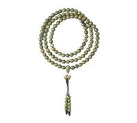 LDGSUPH Convient pour bracelet en bois de santal vert authentique 108 perles - Chapelet portable pour la méditation et la prière - Bijoux en bois de ficelle, One Size, Acétate, Pas de pierre précieuse