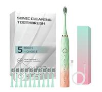LDGSUPH Convient pour brosse à dents électrique rechargeable avec 10 têtes de rechange - Brosse rotative de nettoyage des dents avec minuterie (3)