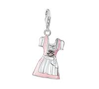 LDGSUPH Pendentif Dirndl, breloque en Argent Sterling 925, Bijou de Sport Compatible avec Bracelets et Colliers, Cadeau for Femmes et Hommes