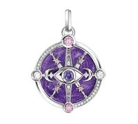 LDGSUPH Pendentif, Eye Star Half-Moons Fine Glam Pendentif 925 Bijoux en Argent Sterling Europe Style Accessoires Soul Bohemia Cadeau pour Femme Hommes Filles