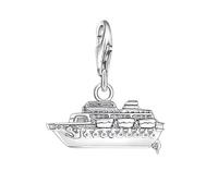 LDGSUPH Pendentifs en Argent Sterling 925 Représentant des Bateaux De Croisière, Compatibles avec Les Bracelets Et Colliers À Maillons Serpent Européens. Idée Cadeau for Femmes Et Hommes.