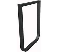 LDGSUPH Pieds de Meubles réglables, 1x Pieds Table en métal, Salle à Manger Cuisine Fer Robuste, Bar, Cadre rectangulaire Industriel, Accessoires mobilier Bureau Faire soi-même(Black,55x72.5cm)