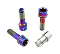 LDGSUPH Vis de Boulon Titanium Torx M14x1 5x28 50 mm Rouge de siège à Billes Compatible avec Divers véhicules 10pcs 20pcs(Rainbow)