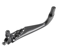 LDHFNBVS poignée porte intérieure gauche Pour BM&W Série 5 Pour M5 G30 G31 F90 2017-2022 Conduite Gauche Droite 51417438523 Poignée Porte Intérieure Voiture Fibre Carbone Garniture(Carbon Rear Left)