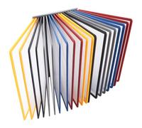 LDHHYH 1 système de tableau d'affichage A4 multicolore, porte-documents, livret couleur 20 pages avec dos gris