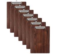 LDHHYH Lot de 7 porte-blocs en bois A4 avec pince en métal - Extra épais de 4 mm - Pour étudiants, bureau, infirmière (225 mm x 318 mm x 4 mm)