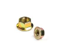 LDHNFBYV 5 pièces en Acier de Grade 10.9 avec Zinc coloré, Filetage Fin, écrou Hexagonal à Bride(M10x1.25 (5pcs))