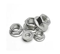 LDHNFBYV Écrou à embase à tête hexagonale dentelée en Acier Inoxydable DIN6923(M20 (1PCS))