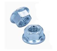 LDHNFBYV Écrou à embase hexagonale zingué M7, Pas de 1,0 mm