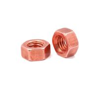 LDHNFBYV Écrou Hexagonal en cuivre Pur T2 Écrou en cuivre Rouge(2Pcs M12)