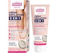 LDI - Crème Dépilatoire Exfoliante Institut 3 en 1 Corps & Jambes, Peaux sensibles, Odeur Douce, Elimine les Poils, Exfolie, Hydrate, 200ml