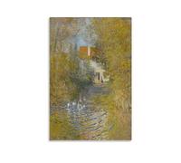 LdinMEX Claude Monet ArtWork - Oies dans le ruisseau - Impression sur toile - Décoration d'intérieur - Décoration moderne - 40 x 60 cm