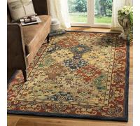 Ldiuttu Tapis de Salon 80x120cm Tapis de Porte Lavable Antidérapant Doux l'intérieur Moquette pour l'entrée Cuisine Chambre Rouge Traditionnel