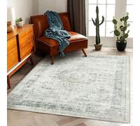 Ldiuttu Tapis Grande Salon 200x300cm Tapis Antidérapant Doux Lavable en Machine Moquette Rectangulaire Décoration pour Salle a Manger Chambre Bureau Gris Moderne et Traditionnel