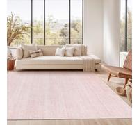 Ldiuttu Tapis Salon 130x180cm Tapis Antidérapant Décoratif Lavable en Machine Doux Poils Courts pour Chambre à Coucher Salle à Manger Cuisine Rose Moderne