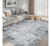 Ldiuttu Tapis Salon Grand 160x280cm Tapis Chambre Antidérapant Moquette Sol Decoratif Doux Lavable en Machine pour Salle à Manger Cuisine Bureau Gris Moderne