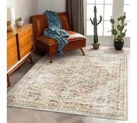 Ldiuttu Tapis Salon Grand 180x280cm Tapis Antidérapant Doux Décoratif Facile d'entretien pour Chambre Salle à Manger Cuisine Beige Vintage