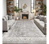 Ldiuttu Tapis Salon Grand 180x280cm Tapis Antidérapant Doux Décoratif Facile d'entretien pour Chambre Salle à Manger Cuisine Gris Moderne et Traditionnel