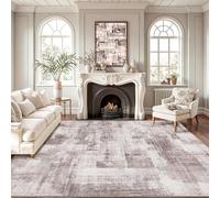 Ldiuttu Tapis Salon Grand 200x250cm Tapis Antidérapant Doux Décoratif Facile d'entretien pour Chambre Salle à Manger Cuisine Beige Abstrait Moderne