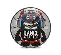 LDIYEU Bande Dessinée De Musique De Danse De Monstre Décoratif Horloge de Mur Circulaire Silencieuse pour Garçons Filles Le Cuisine école Horloges Décor Bureau à Domicile
