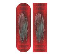 LDIYEU Combattre Le Dinosaure Grip de Skateboard Bande Grip Antidérapante Auto-adhésif Griptape de Longboard sans Bulles 33"X 9"(1pcs)