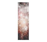 LDIYEU Étoile Noire De L’Espace Blanc Grip de Skateboard Bande Grip Antidérapante Auto-adhésif Griptape de Longboard sans Bulles 33"X 9"(1pcs)