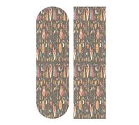LDIYEU Fox Art Grip de Skateboard Bande Grip Antidérapante Auto-adhésif Griptape de Longboard sans Bulles 33"X 9"(1pcs)